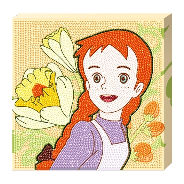 25 x 25 캔버스형 십자수 빨강머리앤 행복한 미소 퍼즐