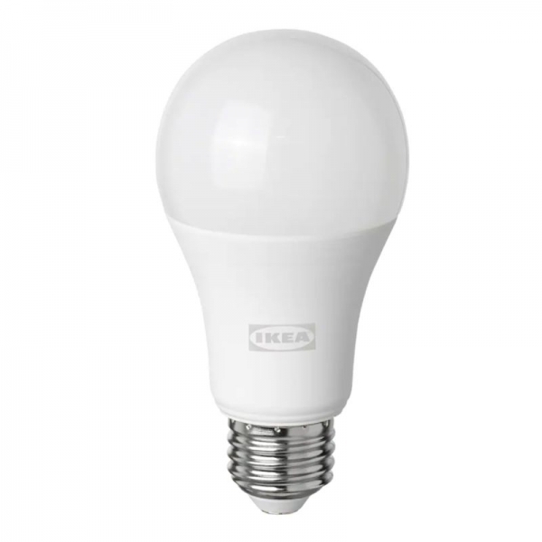 이케아 트로드프리 LED 전구 E26 1055 루멘 무선밝기조절 화이트 스펙트럼 구형 오팔 화이트 804.897.46